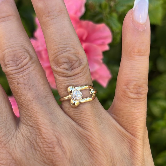 NEW 14K DESIGNER LOOK RING SIZE 
5 size 6 size 7 size 8 size 9 available - Picture 4 of 12